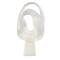 19" White Textured Wave Sculpture with Elevated Base
